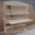 MDF Wine Display Stand/Paint Finish OEM Wooden Display Rack